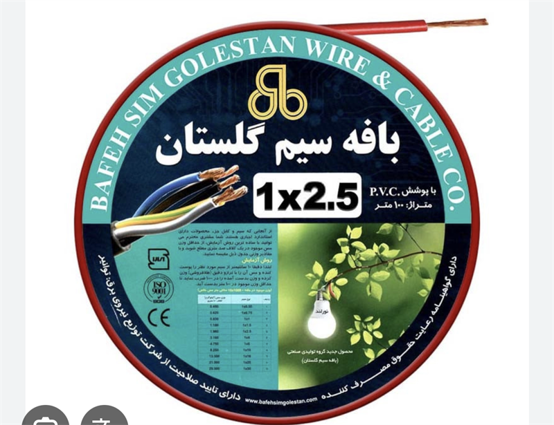 سیم افشان 2.5×1 بافه سیم گلستان (نورلند)